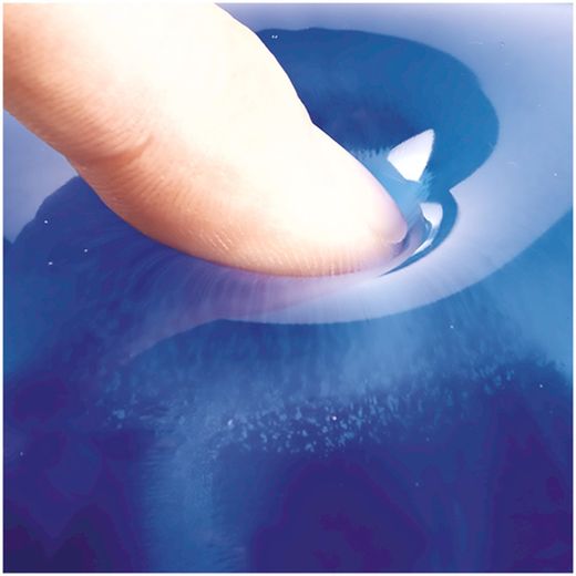 Poggiapolsi per tastiera in gel Crystal™ Blu