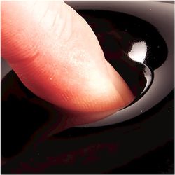 Żelowa podkładka pod nadgarstek Crystal™ do klawiatury, czarna