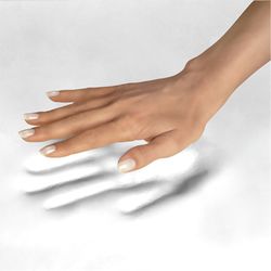 Podkładka pod nadgarstek z pianki zapamiętującej kształt, czarna