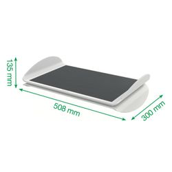 Repose-pieds de bureau réglable Ergo, gris