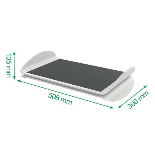 Repose-pieds de bureau réglable Ergo, gris