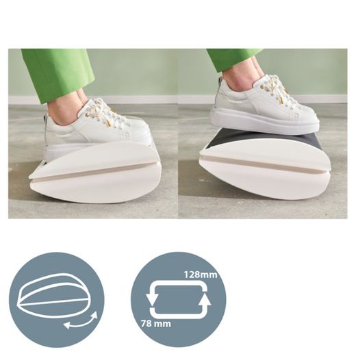 Repose-pieds de bureau réglable Ergo, gris