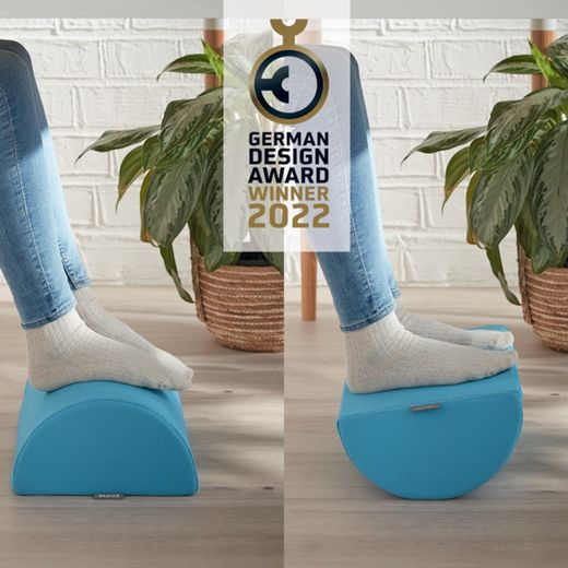 Active Ergo Cozy Schreibtisch-Fußhocker, Blau