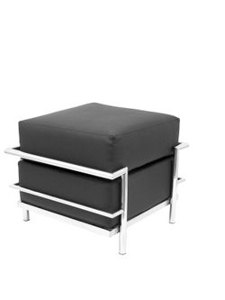 Reposapies para sofá Nerpio, Tarazona o Salobre.  Tapizado en similpiel color negro
