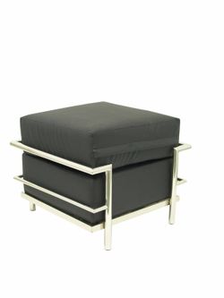 Reposapies para sofá Nerpio, Tarazona o Salobre.  Tapizado en similpiel color negro