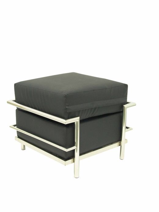 Reposapies para sofá Nerpio, Tarazona o Salobre.  Tapizado en similpiel color negro