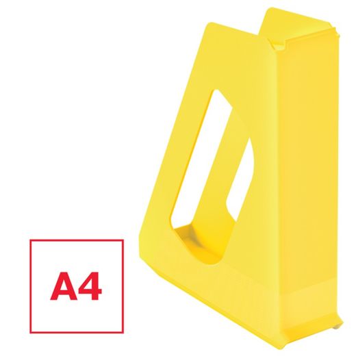 Europost magazine rack. Opaque (313 mm high), vivid yellow