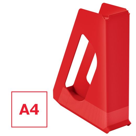 Europost magazine rack. Opaque (313 mm high), Vivid Red