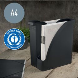 Porte-revues Leitz Recycle. Dos 60, noir