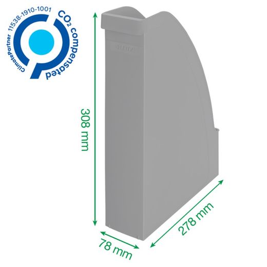 Porte-revues Leitz Recycle. Dos 60, vert