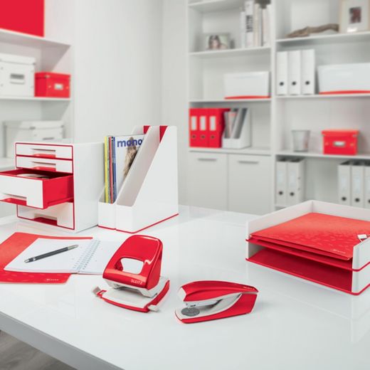 Portariviste Leitz WOW DUAL, rosso/bianco
