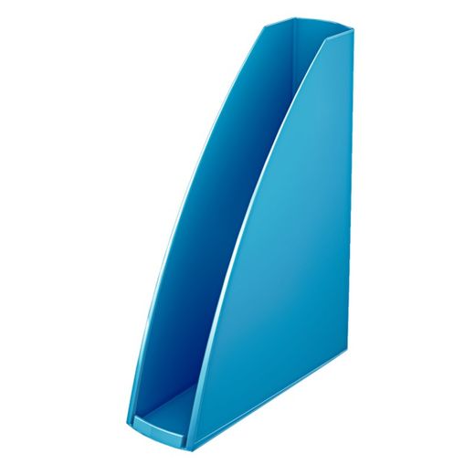 Zeitschriftenständer WOW von Leitz. Rücken 60, blau