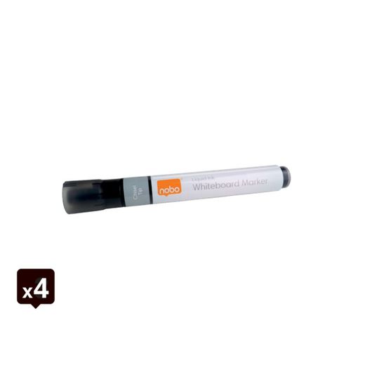 Markery z płynnym tuszem, końcówka ścięta (4 sztuki w blistrze), różne