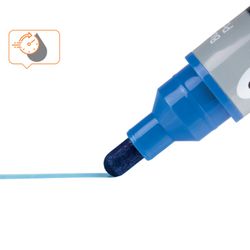 Pennarelli a inchiostro liquido, punta conica (10 unità), blu