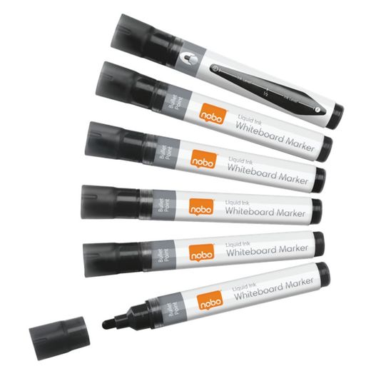 Rotuladores tinta líquida, punta cónica (10 unidades), negro