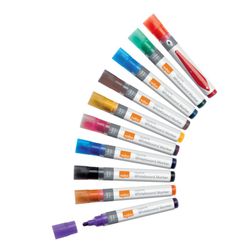 Pennarelli a inchiostro liquido, punta conica (10 unità), assortiti