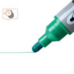 Pennarelli a inchiostro liquido, punta conica (10 unità), verde