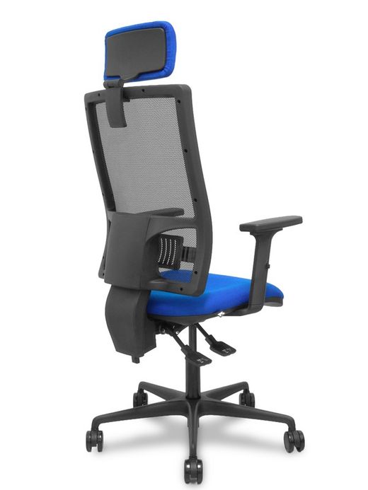 Silla de oficina ergonómica con mecanismo asincro y regulable en altura