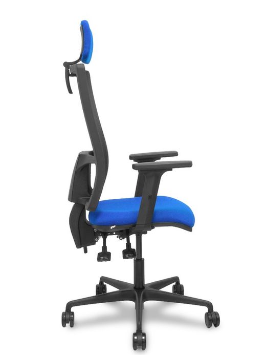 Silla de oficina ergonómica con mecanismo asincro y regulable en altura