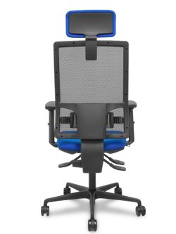 Silla de oficina ergonómica con mecanismo asincro y regulable en altura