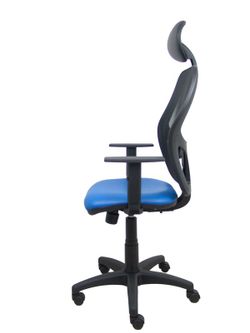 Silla de oficina ergonómica con mecanismo sincro, brazos regulables y ajustable en altura