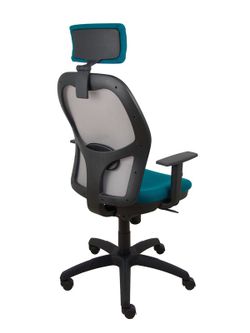 Silla de oficina ergonómica con mecanismo sincro, brazos regulables y ajustable en altura
