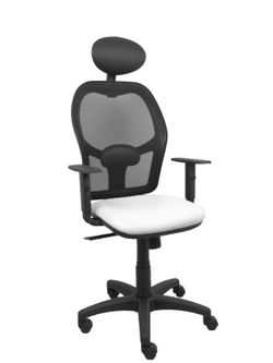 Silla de oficina ergonómica con mecanismo sincro, brazos regulables y ajustable en altura