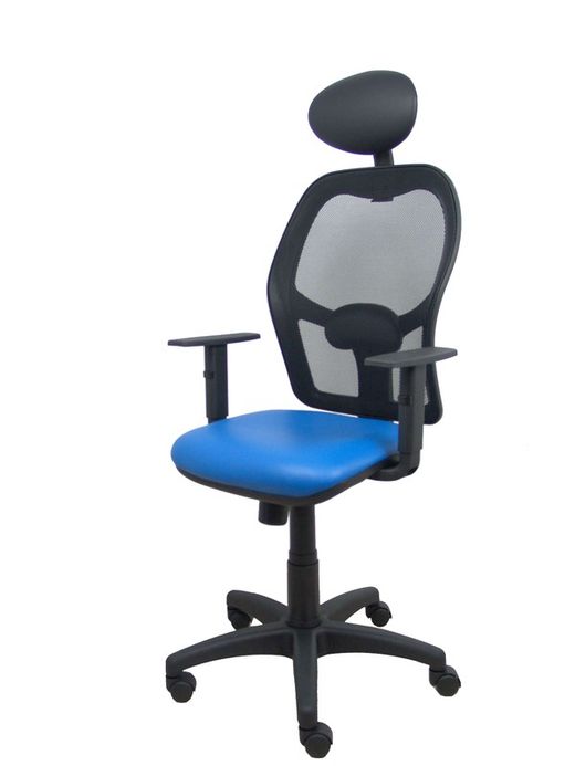 Silla de oficina ergonómica con mecanismo sincro, brazos regulables y ajustable en altura