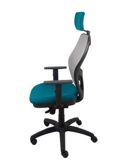 Silla de oficina ergonómica con mecanismo sincro, brazos regulables y ajustable en altura