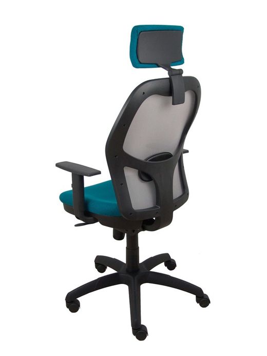 Silla de oficina ergonómica con mecanismo sincro, brazos regulables y ajustable en altura