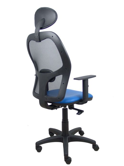 Silla de oficina ergonómica con mecanismo sincro, brazos regulables y ajustable en altura