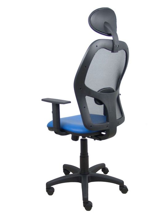 Silla de oficina ergonómica con mecanismo sincro, brazos regulables y ajustable en altura
