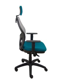 Silla de oficina ergonómica con mecanismo sincro, brazos regulables y ajustable en altura