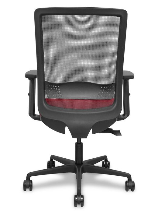 Silla de oficina ergonómica con mecanismo sincro con traslack, brazos regulables en 2D y ajustable en altura