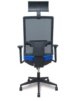 Silla de oficina ergonómica con mecanismo sincro y regulable en altura