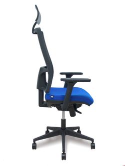 Silla de oficina ergonómica con mecanismo sincro y regulable en altura