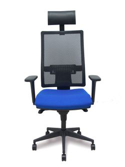Silla de oficina ergonómica con mecanismo sincro y regulable en altura