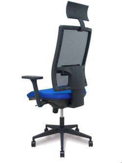 Silla de oficina ergonómica con mecanismo sincro y regulable en altura