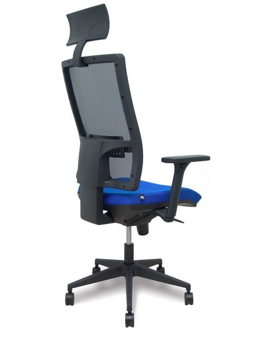 Silla de oficina ergonómica con mecanismo sincro y regulable en altura