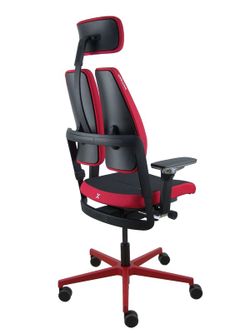 Silla gaming de alto diseño, con mecanismo X-MOVE en el respaldo y brazos regulables XD.
