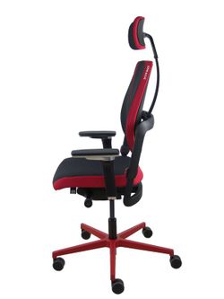 Silla gaming de alto diseño, con mecanismo X-MOVE en el respaldo y brazos regulables XD.