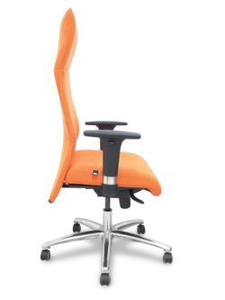 Sillón de dirección ergonómico con mecanismo sincro y regulable en altura, especial para personas de envergadura (hasta 160 kgs)