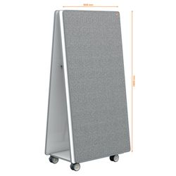 Move&Meet mobile bulletin board and magnetic whiteboard system