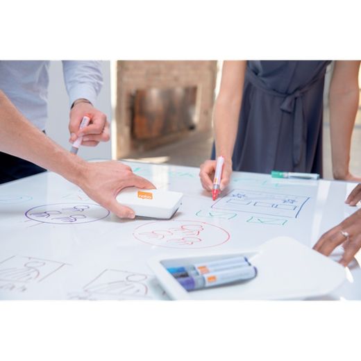 Move&Meet mobile bulletin board and magnetic whiteboard system