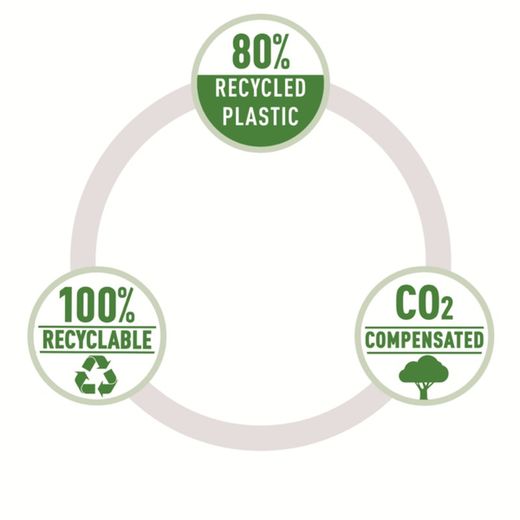 Φάκελος εγγράφων Leitz Recycle με κλείσιμο με κουμπί. PP. DIN A4, κίτρινο