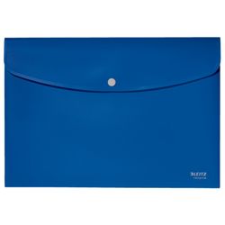 Enveloppe pour documents Leitz Recycle avec fermeture à bouton. PP. DIN A4, bleu