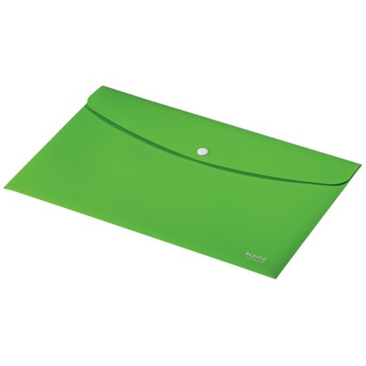 Enveloppe pour documents Leitz Recycle avec fermeture à bouton. PP. DIN A4, vert