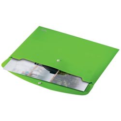 Enveloppe pour documents Leitz Recycle avec fermeture à bouton. PP. DIN A4, vert