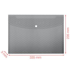 Busta PP Colour'Breeze A4+ 3 pezzi, corallo