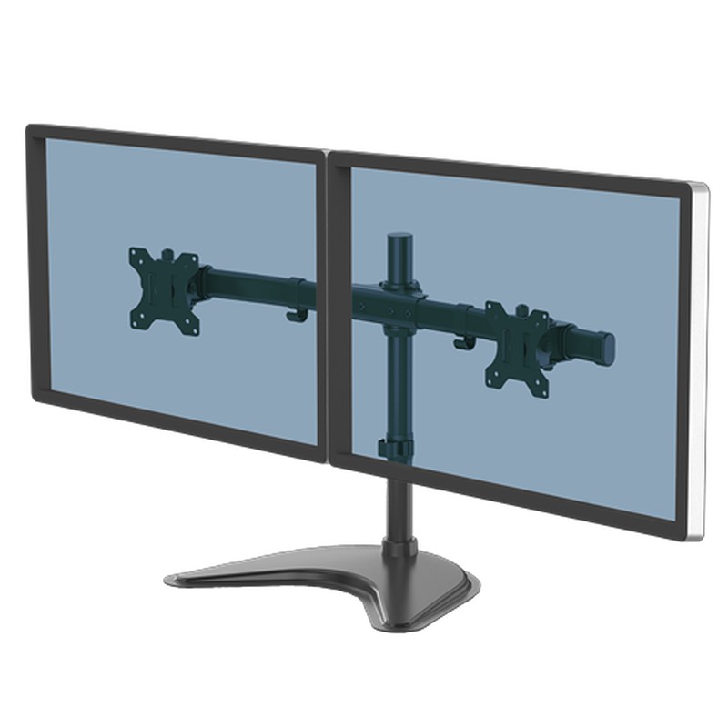 Soporte con peana para monitor doble en horizontal Professional Series  Fellowes 8043701 — KounterPRO